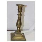 A Single Brass Candleholder