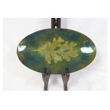 A Signed Claire Pflager Enamel Tray