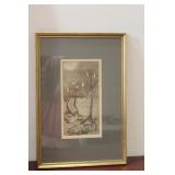 A Signed Engraving by Tracy