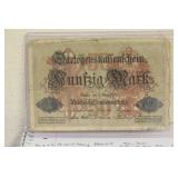 1914 German 50 Marks