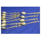 Lot of 11 Silverplated Figeral Spoons