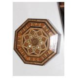 Inlaid Octagon Wooden Box