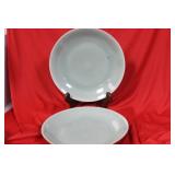 Set of Two Chinese Celadon Plates