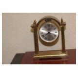Swiza 8 Brass Coloumn Clock