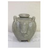 Elephant Pottery Jar