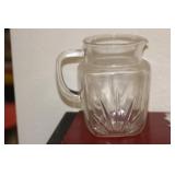 Antique Clear Glass Pitcher