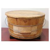 A Wooden Bucket with Handle