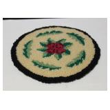 A Vintage Miniature Round Rug
