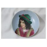 A Small Handpainted Portrail Dish