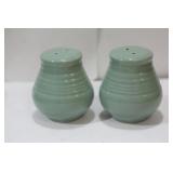 A Pair of Celadon Salt and Pepper Shakers