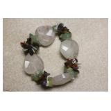 Quartz/Stone Elastic Bracelet