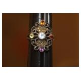 Sterling and Stone Ring