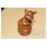 Signed Japanese Wood Netsuke