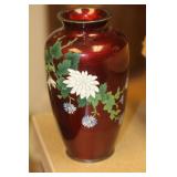 Vintage Japanese Silverwire Cloisonne Vase