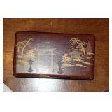 Old Japanese Inlaid Lacquer Box