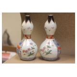Pair of Antique Japanese Imari Gourd Form Vase