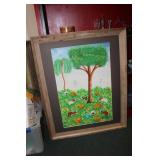 Signed Oil on Canvas by Alix Baptiste