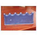 Vintage Chinese Monochrome Porcelain Brush Rest