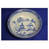 Antique Chinese Blue and White Canton Bowl