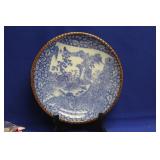 Antique Japanese Blue and White Plate
