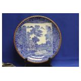 Antique Japanese Blue and White Plate