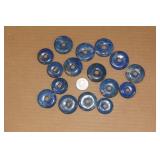 Lot of Chinese Lapis Lazuli Discs