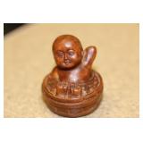 Signed Japanese Wood Netsuke