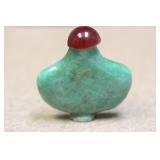 Jade or Similar Hard Stone Snuff Bottle