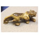 Tiger Eye Stone Carving of a Tiger