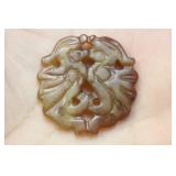 Carnelian Jade Carved Pendant