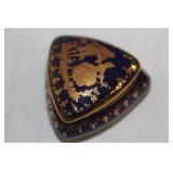 Limoges Triangle Ceramic Trinket Box