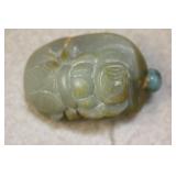 Jade or Similar Hardstone Snuff Bottle