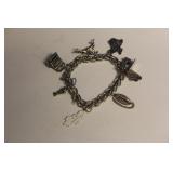 A Sterling Charm Bracelet