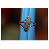 Sterling and Malacite Ring