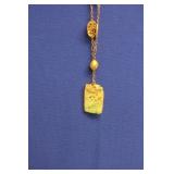 Chinese Silver and Jadeite Pendant