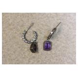 Sterling and Gemstone Earrings