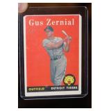 Gus Zernial Baseball Card