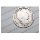 1898 Barber Silver Quarter