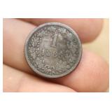 1885 Austria 1 Kreuzer Coin