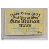 1923 Germany One Million Mark Bank Note