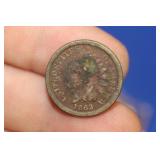 An 1863 Copper Nickel Indian Head Cent