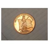 One Ounce Copper Round