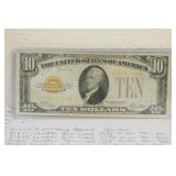 1928 $10.00 Gold Certificate Note