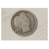 1899 Barber Silver Quarter