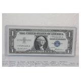 1957 $1 Blue Seal Star Note