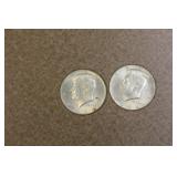 Lot of Two Kennedy Halves