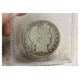 1910-S Barber Silver Half Dollar