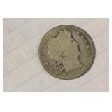 1907 Barber Silver Quarter