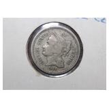 1866 Three Cent Nickel