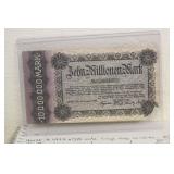 1923 German 10 Million Mark Bank Note